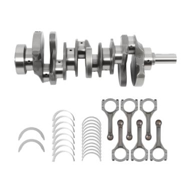 Imagem de Jecoupoon Conjunto de rolamentos de biela do virabrequim do motor incluindo placas axiais compatíveis com Sorento Santa Fe G6DH Engine 3.3L 2013-2016 23110-3CFA0 23110-3L100 23510-3L100