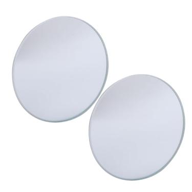 Imagem de Jiawu Espelho Convexo para Ponto Cego de Vidro Redondo Abs, Espelho Retrovisor Grande Angular para Carros 4.8cm para a Maioria Dos Modelos de Carros