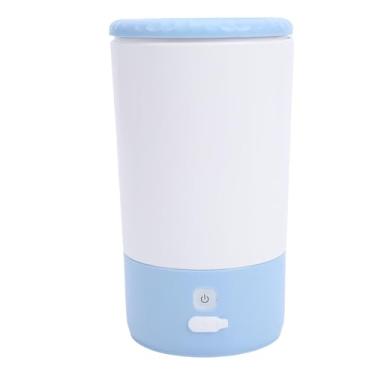 Imagem de Jiawu Lavadora Elétrica de Pés para Animais de Estimação Limpador Automático de Pés Enlameados para Cães e Gatos, Copo Portátil de Limpeza de Com um para Aventuras Ao Ar Livre, Material Plástico Seguro, para Cuidados Com Animais de Estimação Em Casa ou Em Viagens (Azul)