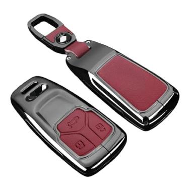 Imagem de Moda pista estilo liga carro remoto chave caso capa compatível com audi a4 b9 a5 a6 8s 8w q5 q7 4m s4 s5 s7 tt tts tfsi rs acessórios(StyleA1)