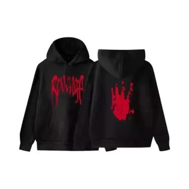 Imagem de Moletom Unissex Hip Hop Com Capuz, Pulôver De Fleece Para Homens E Mul