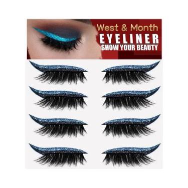 Imagem de Delineador E Adesivos Para Cílios 2 Em 1 Brilhante, Impermeável, De Lo