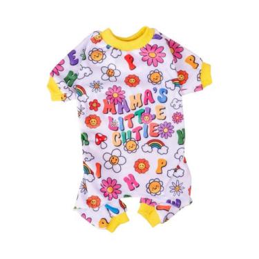 Imagem de Pijamas Unissex Para Cães Em Poliéster Com Estampa, Macacões Para Anim