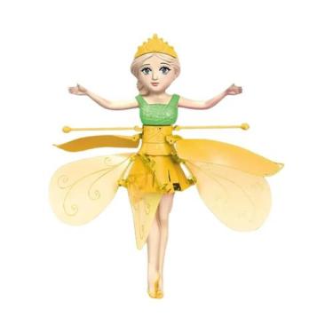 Imagem de Mini Drone Indutivo Princesa Mágica Fada Voadora Brinquedo Controlado 