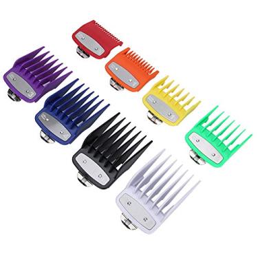Imagem de Cosiki Pente de Limite de Corte de Cabelo Ajustável, 8 Peças, Ferramenta de Corte Criativa para Máquina de Cortar Cabelo, Uso Duplo Molhado e Seco para Iniciantes, Material Abs