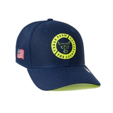 Imagem de BONE TEXAS FARM - TF689 - AZUL MARINHO/ AMARELO NEON Único-Unissex