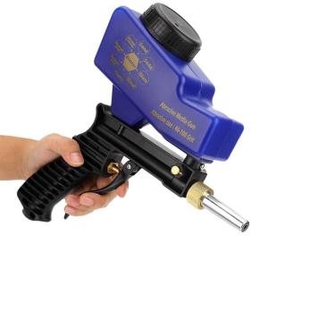 Imagem de Vroomoto Pistola de jateamento de areia tipo gravidade portátil, areia antipneumática, remove o ponto azul, taxa de fluxo de jateamento ajustável, design portátil, fácil de operar, rápido e uniforme