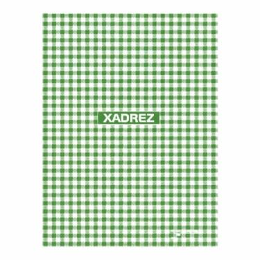 Imagem de CADERNO BROCHURA 1/4 C/D COSTURADO 96 FLS XADREZ VERDE