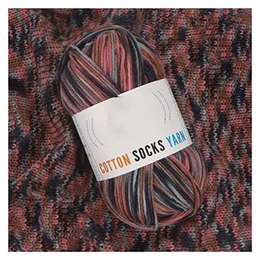 Imagem de HHHJQFAAT Fios para tricô para tricô fio de leite fio de crochê indefinido fio de tricô arco-íris (cor: C, tamanho: tamanho único) (C tamanho único)