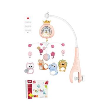 Imagem de Móbile Para Berço De Bebê Recém-Nascido Com Projetor, Luz Noturna, Con