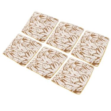 Imagem de AUNMAS 6 Peças de Capas de Almofada Boho, 18 X 18 Branco Amarelo Com Padrão Boho Rústico, Material de Poliéster Durável, Fácil Lavagem à Mão para Decoração de Casa de Sofá-cama de (45,7x45,7cm /