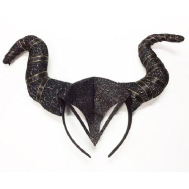 Imagem de Fantasia Tiara Arco Chifre Malévola Adulto E Infantil