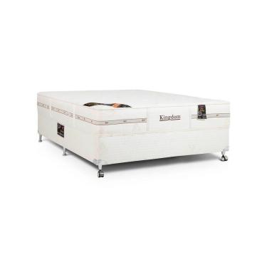 Imagem de Cama Box + Colchão Castor Casal Kingdom Aloe Vera Double Face Pocket 138x188x59cm