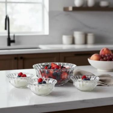 Imagem de Conjunto de 7 Bowl Konia de Vidro 6pçs 245ml / 1pçs 1,4L - Rio Glass