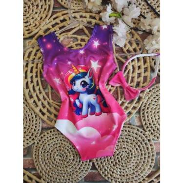 Imagem de Bodys Menina Infantil Temático Unicórnio +Tiara - ACT, 01 ANO A 05 ANO