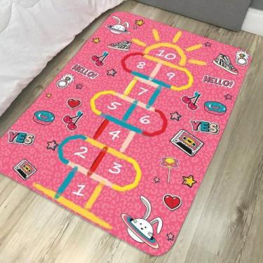 Imagem de Tapete Kids Divertido Infantil 01 Peça 95cm x 1,30m com Base Antiderra