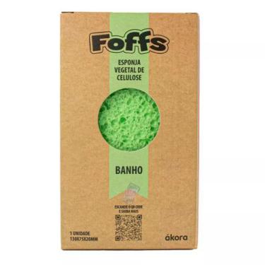 Imagem de Foffs Esponja Vegetal de Celulose Banho Akora, Verde
