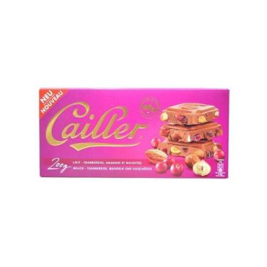 Imagem de Chocolate Suiço ao Leite com Cranberries, Amêndoas e Nozes Cailler 200