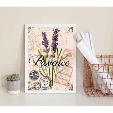 Imagem de Quadro Decorativo Lavanda Provence 24x18cm - Madeira Preta