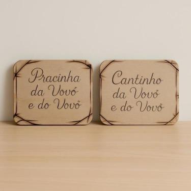 Imagem de Placa Madeira Pirografada Personalize Seu Ambiente - Mar artefatos