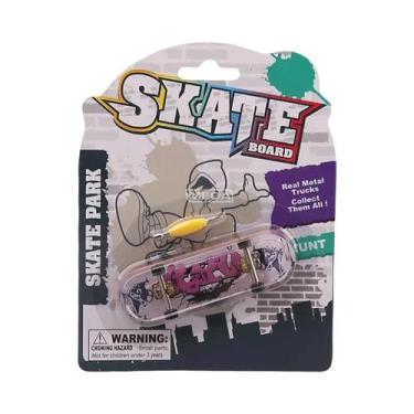 Imagem de Skateboard De Dedo Metálico Com Ponta Côncava Rasa E Dupla Curvatura, 