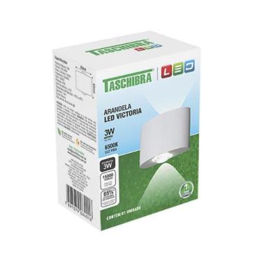 Imagem de Arandela Taschibra Victoria Led Integrado Branca Bvolt 6500K