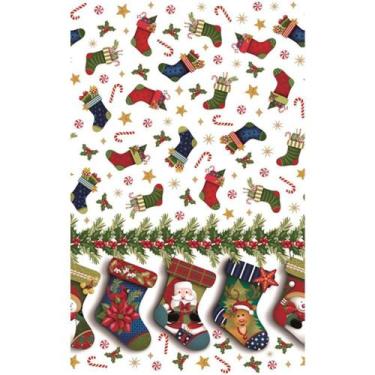Imagem de Pano de Prato Natal Extra Estilotex - 70 x 45cm, 29 BOTAS NATALINAS