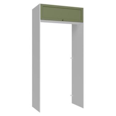 Imagem de Porta-geladeira 103 Cm 1 Porta Basculante Branco/verde Vik Madesa Bran