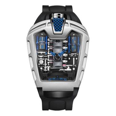 Imagem de Relógio de quartzo genérico de silicone masculino esportivo 45 mm à pr