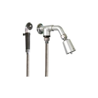 Imagem de Ducha Fria Kdt Super Jato Com Desviador Completo, Prata