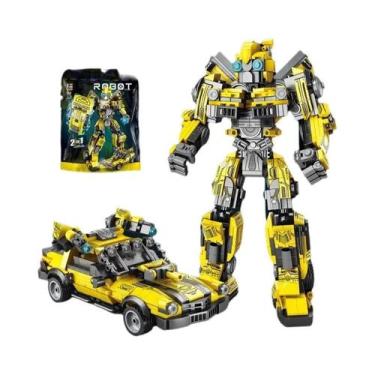 Imagem de Brinquedos De Blocos De Montar Carro Robô Mecha Para Crianças Com Junt