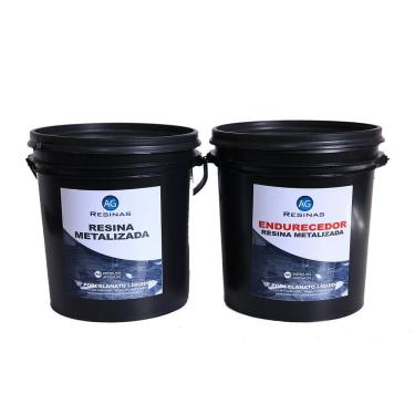 Imagem de Resina Epóxi Prata + Endurecedor Porcelanato Líquido 15Kg
