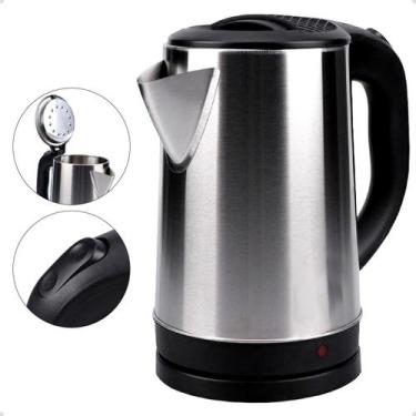 Imagem de Chaleira Elétrica Portátil 2 Litros Aço Inox 110v Para Café Chá Top - 