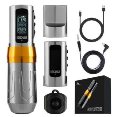 Imagem de Máquina de Tatuagem Pen ARCHER II - DragoArt, Prata