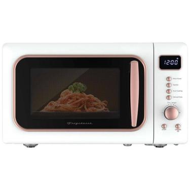 Imagem de Forno Micro-ondas Retrô Frigidaire Branco e Rose Gold 20 L 900W Bancada 110V