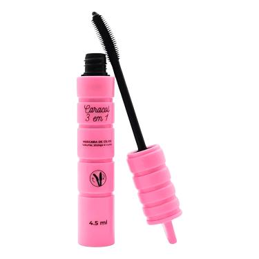 Imagem de Máscara de Cílios 3 em 1 Ultra Preta à Prova d’Água – Volume, Alongamento e Curvatura Profissional