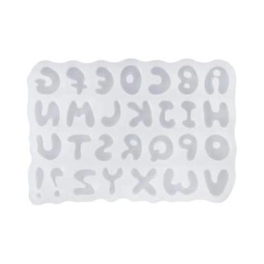 Imagem de Moldes De Silicone Para Chaveiros De Resina Com Letras Para Fazer Joia