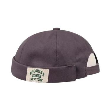 Imagem de Boné Masculino Sem Aba BROOKLYN1631, Gorro Estilo Hip Hop Vintage Dock