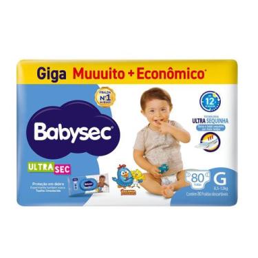 Imagem de Fralda Babysec Galinha Pintadinha Ultra Giga G 80 Unidades