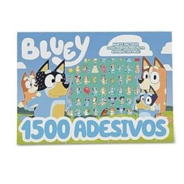 Imagem de Livro de Colorir - Bluey Prancheta para Colorir com 1500 Adesivos