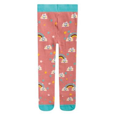 Imagem de Meia Calça Bebê Kamylus Estampada, Rosa, 19-21