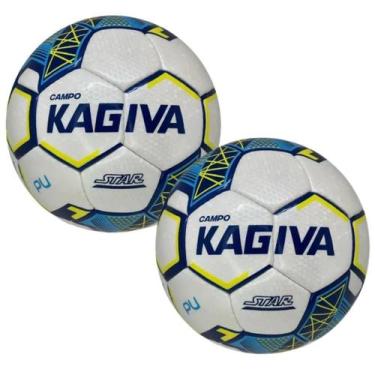 Imagem de Kit 2 Bolas Futebol Campo Kagiva Star Costurada