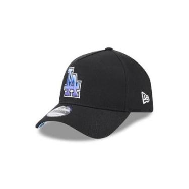 Imagem de BONE NEW ERA 9FORTY A-FRAME SNAPBACK LOS ANGELES DODGERS MLB PRETO-Masculino