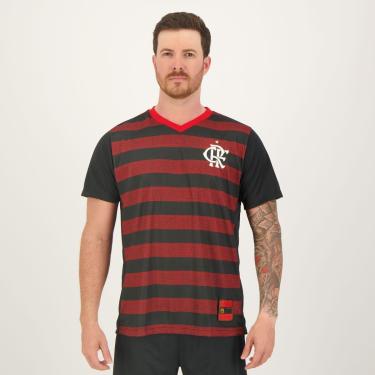 Imagem de Camisa Flamengo Nineteen Preta e Vermelha-Masculino