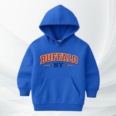 Imagem de Blusa de Moletom Infantil Buffalo com Capuz Flanelada Moleton Conforto Premium Estilo Streetwear-Unissex