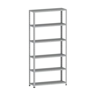 Imagem de Estante De Estrutura Metálica Com 6 Prateleiras 175cm(a)92acm(l)30cm(p) Sem Reforço Cinza