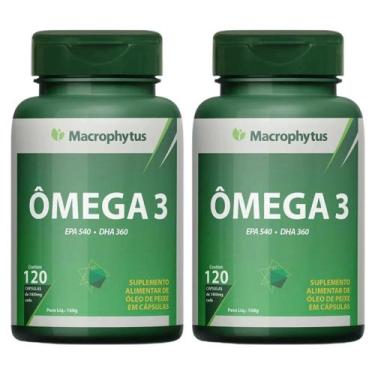 Imagem de Kit 2 Ômega 3 Óleo de Peixe 540mg EPA 360mg DHA Livre Metais Pesados 1