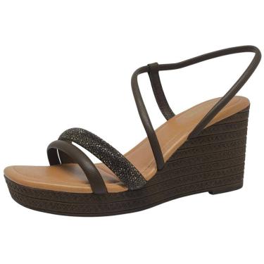 Imagem de Sandalia Feminina Anabela Alta Conforto Elegancia Mississipi