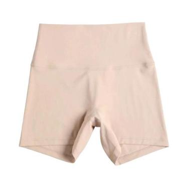 Imagem de Shorts de Yoga Fitness Cintura Alta - Cor Sólida - Leggings para Trein