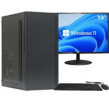 Imagem de Pc Cpu Desktop Completo Intel I5 6ª Geração 8GB Ram SSD 240 Monitor 19